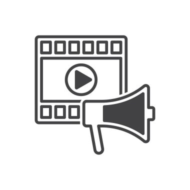 Video Pazarlama Simgesi İmza Sembolü
