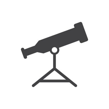 Teleskop Simgesi Sembol Vektörü