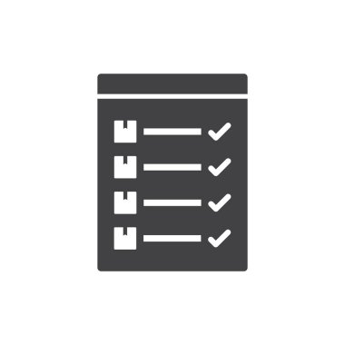 Teslimat Kutusu Kontrol Listesi Simgesi Sembolü