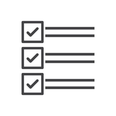 Kontrol Listesi Simgesi İmzalama Sembolü