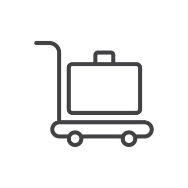 bagaj Trolley Simgesi İmza Sembolü