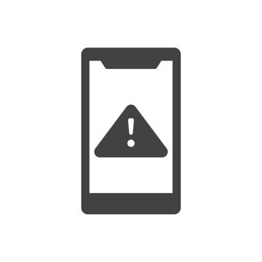 Cep Telefonu Uyarı Simgesi Sembol Vektörü