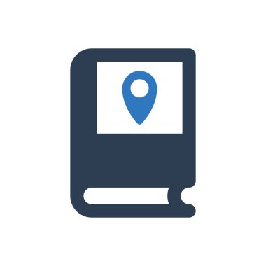 Seyahat Rehberi Simgesi Sembol Vektörü