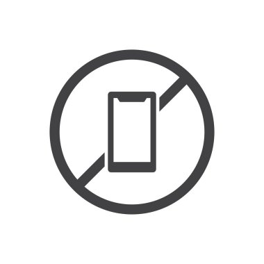 Cep Telefonu Simgesi İmzalama Sembol Vektörü Yok