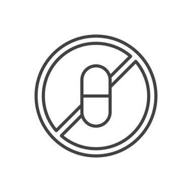 Uyuşturucu Uyarı Simgesi İmzalama Sembol Vektörü Yok