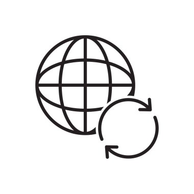 İnternet Tazeleme Simgesi Sembol Vektörü 