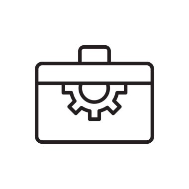 Araç Kutusu Simge İmzalama Sembol Vektörü 