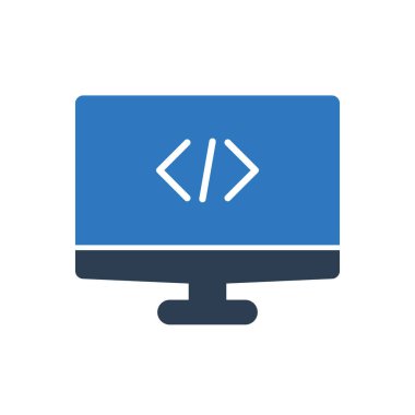 Kodlama simgesi programlanıyor - Bilgisayar Simgesi