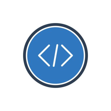 Kodlama Simgesi İmzalama Sembol Vektörü 