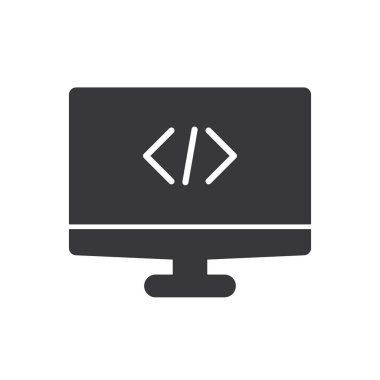 Kodlama simgesi programlanıyor - Bilgisayar Simgesi