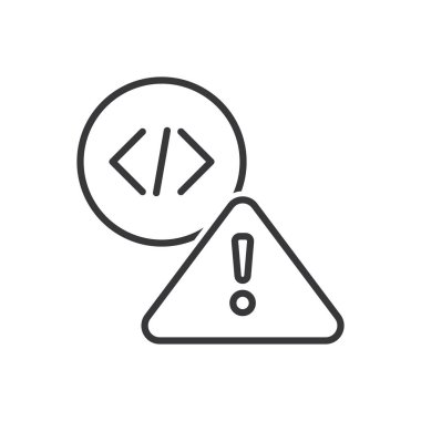 Kodlama Simgesi Programlanıyor - Uyarı Simgesi