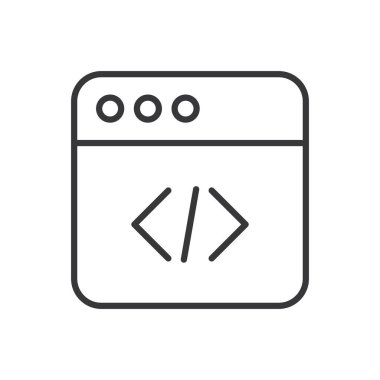 Programlama Kodlama Simgesi - Tarayıcı Simgesi