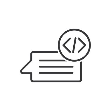 Programlama Kodlama Simgesi - Sohbet Simgesi