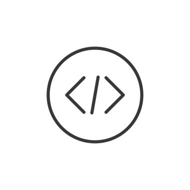 Kodlama Simgesi İmzalama Sembol Vektörü 