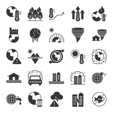 Küresel Isınma Simgesi İşaret Simgesini Ayarla