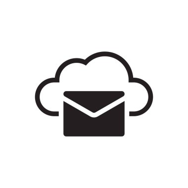 Bulut E- posta ve İleti Simgesi İmzalama Sembolü