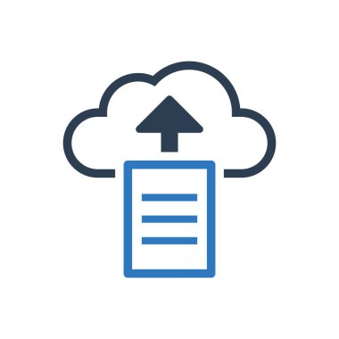 Bulut Dosyası Gönderme Simgesi Sembolü