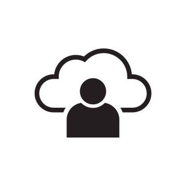 Bulut İnternet Kullanıcı Simgesi İmza Sembolü