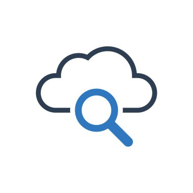 Bulut Arama Simgesi İşaret Sembolü