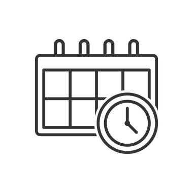 Takvim ve Saat Simgesi İmzalama Sembolü