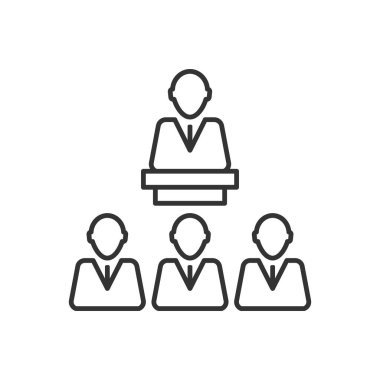 Konferans Konuşma Simgesi - Takım Eğitim Simgesi Sembolü