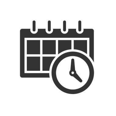 Takvim ve Saat Simgesi İmzalama Sembolü