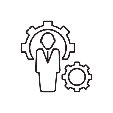 uzman yönetici simgesi, profesyonel iş adamı simgesi