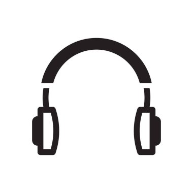 kulaklık simgesi işareti vektörü