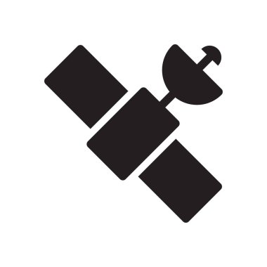 uydu simgesi işareti vektörü