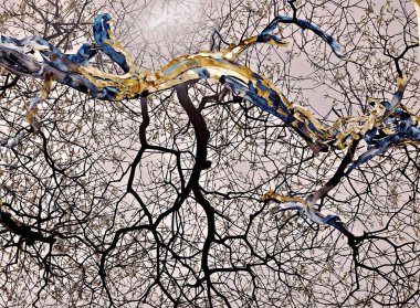 Renkli desenli soyut arkaplan