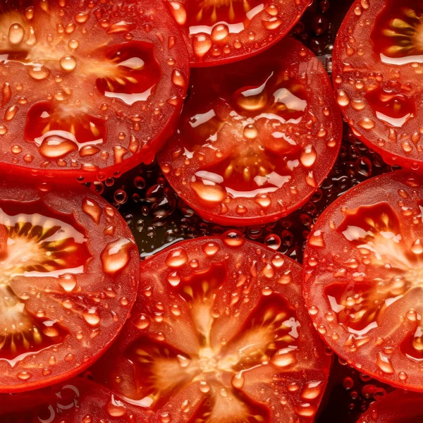 Tomaten Ringe Geschnitten Hintergrund Für Die Gestaltung Tomaten Sind Eine lizenzfreie Stockfotos