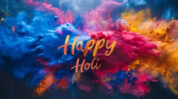 Illustration Abstract Colorful Happy Holi Background Color Festival India Celebration Stock Photo