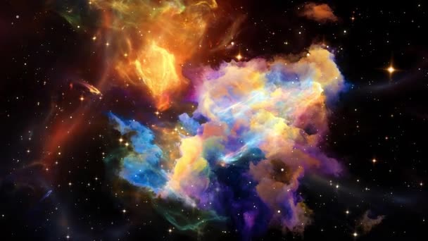 Galaxie Mlhovina Abstraktní Vesmírné Pozadí Nekonečný Vesmír Hvězdami Galaxiemi Vesmíru — Stock video