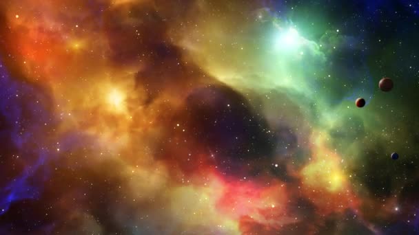 Galaxie Mlhovina Abstraktní Vesmírné Pozadí Nekonečný Vesmír Hvězdami Galaxiemi Vesmíru — Stock video