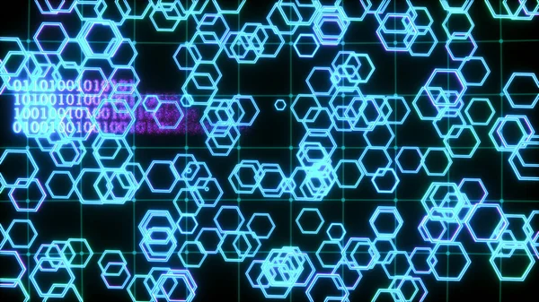 Futuristic Honeycomb Background Rendering — Stock Photo, Image