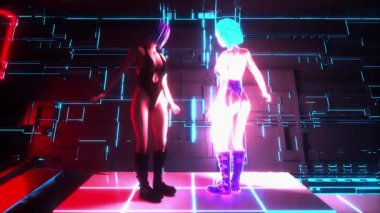 Sanal Yansımalar: Bir Siber Punk Karşılaşması... 3D yorumlama