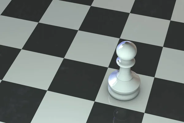 Ajedrez con tablero de ajedrez y reloj de ajedrez sobre un fondo azul.  representación 3d
