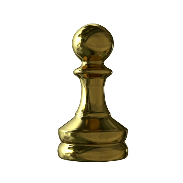 Chess Pawn Close View Illustration — Stock Photo, Image