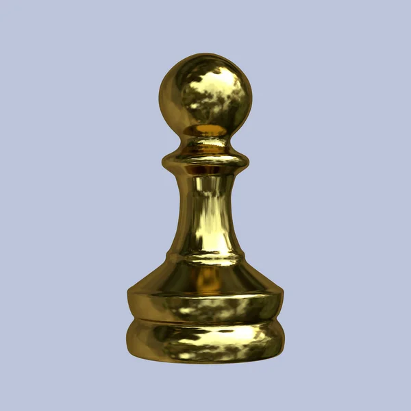 Peão De Xadrez Numa Coroa Dourada Ilustração Stock - Ilustração de  tabuleiro, placa: 213313284