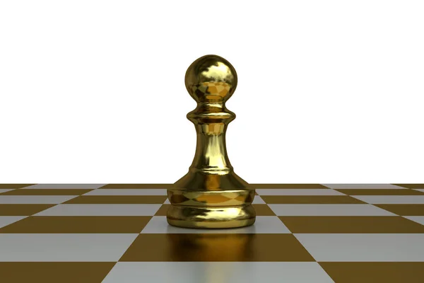 Šachová Figurka Šachovnici Detailní Pohled Ilustrace — Stock fotografie