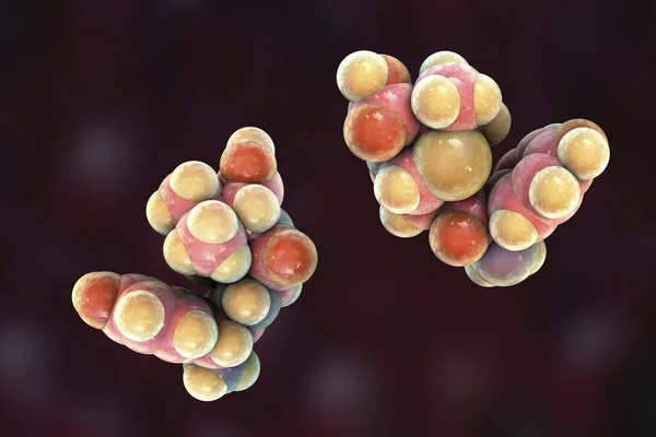 Molecular Model Amoxicillin Antibiotic Used Treat Number Bacterial Infections Including — Photo