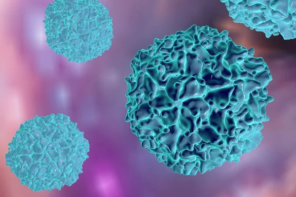 Поліовірус Барвистому Тлі Вірус Передається Питною Водою Викликає Поліомієліт Ілюстрація — стокове фото