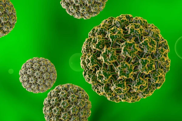 Humant Papillomvirus Färgstark Bakgrund Ett Virus Som Orsakar Vårtor Som — Stockfoto