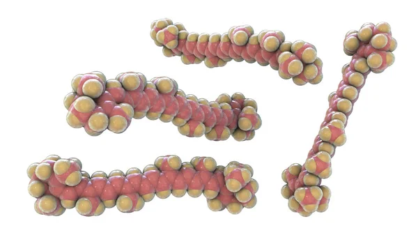 Molekylär Modell Beta Karotenpigment Föregångare Till Vitamin Illustration — Stockfoto