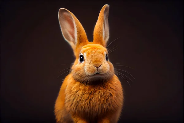 Photorealistic illustraiton of a rabbit, illustration