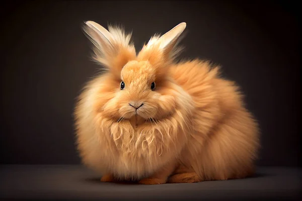 Photorealistic illustraiton of a rabbit, illustration