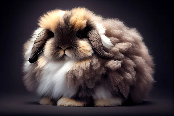 Photorealistic illustration of a rabbit, illustration