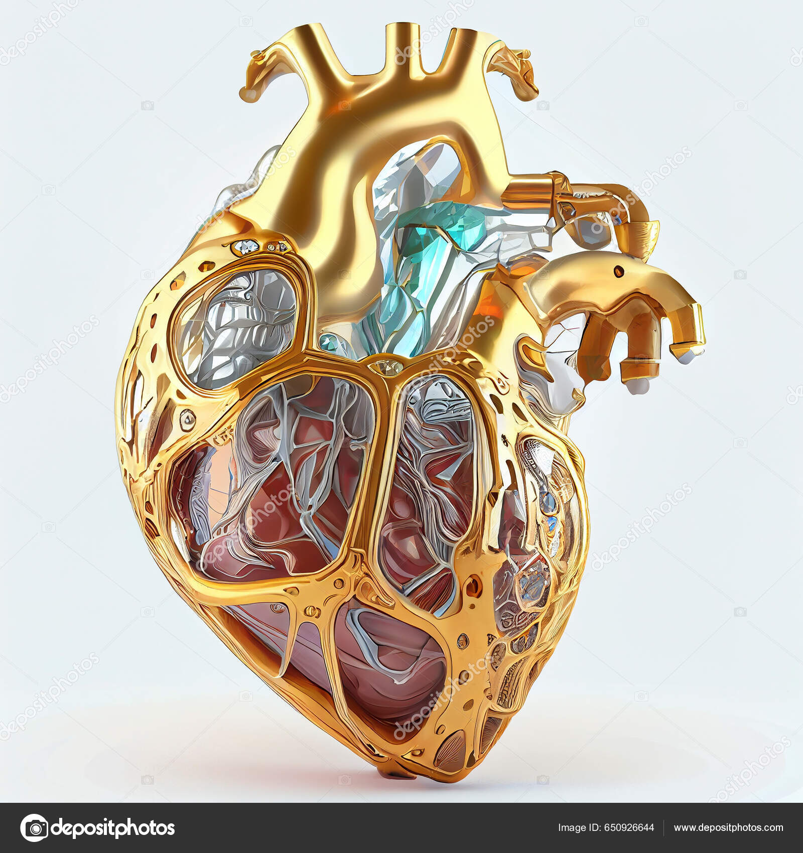 Heart Shaped Gemstones 001 | 3D model