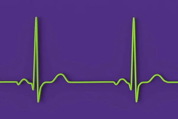 Ein Normales Elektrokardiogramm Ekg Illustration Zur Darstellung Der Elektrischen Aktivität — Stockfoto