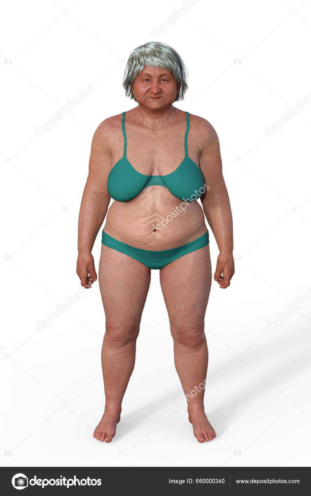 Illustration Female Body Endomorph Body Type Characterized Higher  Percentage Body Stock Photo by ©katerynakon 660000340